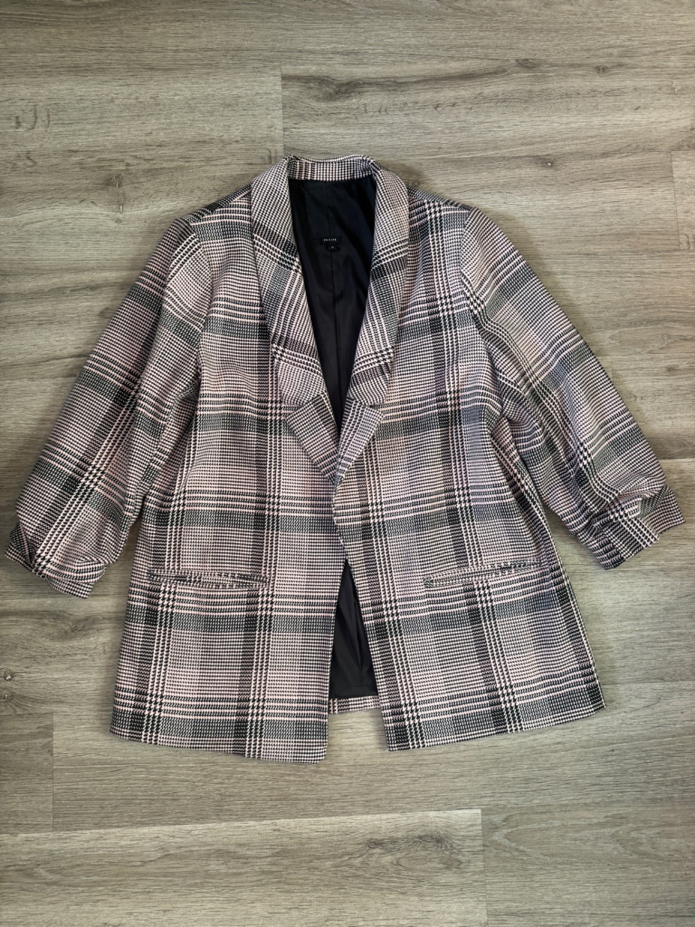 ASOS Houndstooth Plaid Blazer